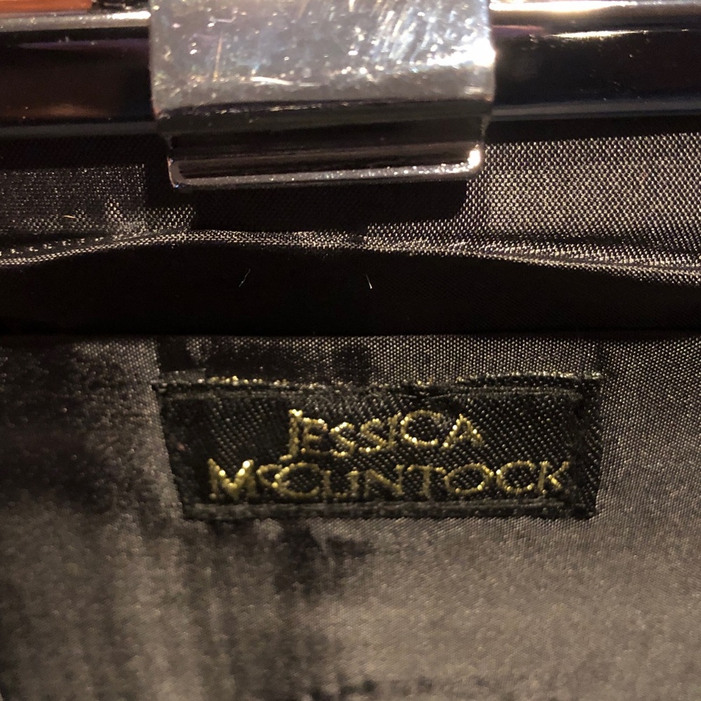 Jessica McClintock Elegant Black Clutch